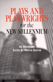 Front cover of Plays and Playwrights for the New Millennium by Martin Denton