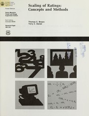 Front cover of Scaling of ratings by Thomas C. Brown