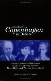 Front cover of Michael Frayn's "Copenhagen" in Debate by Matthias Dörries