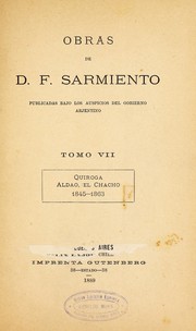 Front cover of Obras de D. F. Sarmiento by Domingo Faustino Sarmiento