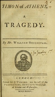 Front cover of Timon of Athens by William Shakespeare