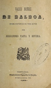 Front cover of Vasco Nu n ez de Balboa by Alejandro Tapia y Rivera