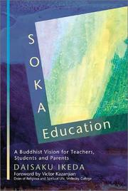 Front cover of Soka education by Daisaku Ikéda