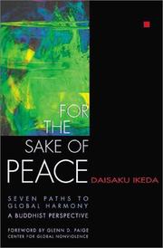 Front cover of For the Sake of Peace by Daisaku Ikéda