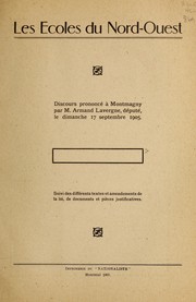 Cover of Les écoles du nord-ouest by Armand Renaud Lavergne