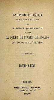 Front cover of La co rte de Isabel de Borbon con todos sus consejeros by Ramo n de Torres Rojas