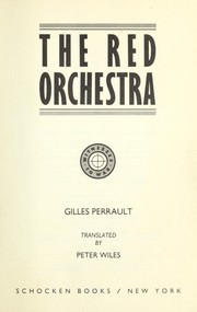 Cover of Orchestre rouge by Gilles Perrault