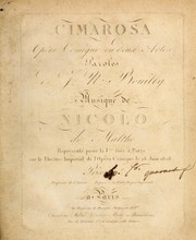 Cover of Cimarosa by Nicolo Isouard