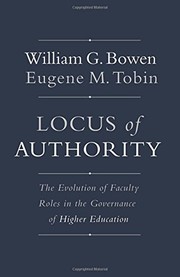 Front cover of Locus of Authority by William G. Bowen