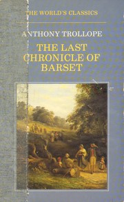 Front cover of The Last Chronicle of Barset by Anthony Trollope