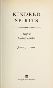 Cover of Kindred spirits by Jeremy Lewis