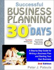 Cover of Successful Business Planning in 30 Days by Peter J. Patsula