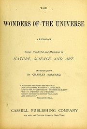 Front cover of The wonders of the universe by O. M. Dunham