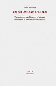 Front cover of The self-criticism of science by alexis karpouzos