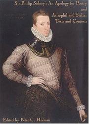 Front cover of Sir Philip Sidney's an apology for poetry, and, Astrophil and Stella by Sir Philip Sidney