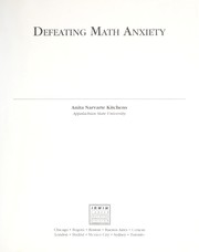 Front cover of Defeating math anxiety by Anita Narvarte Kitchens