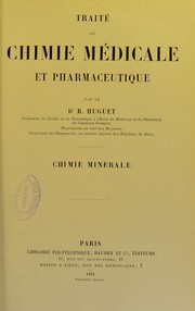 Front cover of Trait©♭ de chimie m©♭dicale et pharmaceutique : chimie min©♭rale by R. Huguet