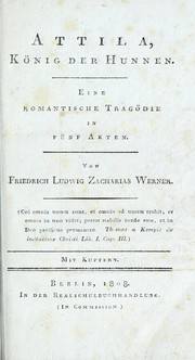 Cover of Attila, K©œnig der Hunnen by Friedrich Ludwig Zacharias Werner