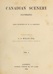 Front cover of Canadian scenery illustrated by Nathaniel Parker Willis
