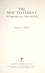 Front cover of The New Testament by Stevan L. Davies