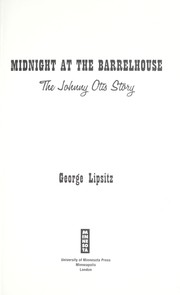 Cover of Midnight at the Barrelhouse by George Lipsitz