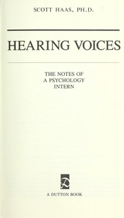 Cover of Hearing voices by Scott Haas