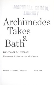 Front cover of Archimedes takes a bath by Joan M. Lexau