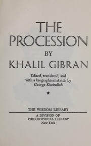 Cover of The procession by Kahlil Gibran