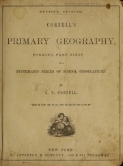 Cover of Cornell's primary geography by S. S. Cornell
