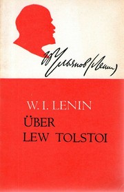 Front cover of W. I. Lenin über Lew Tolstoi by Vladimir Il’ich Lenin