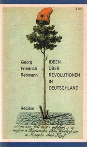 Front cover of Ideen über Revolutionen in Deutschland by Georg Friedrich Rebmann