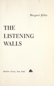 Front cover of The listening walls by Margaret Millar