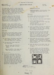 Front cover of Food for thrifty families. - by United States. Agricultural Research Service