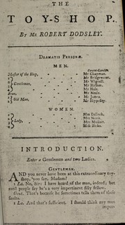 Front cover of The Toy-Shop; a Dramatick Satire by Robert Dodsley