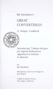 Cover of Kit Snedaker's great convertibles by Kit Snedaker