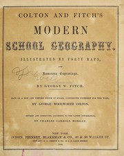 Front cover of Colton and Fitch's modern school geography by George W. Fitch