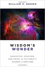 Cover of Wisdom's Wonder by William P. Brown