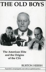 Cover of Old Boys by Burton Hersh