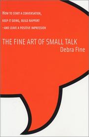 Cover of The fine art of small talk by Debra Fine