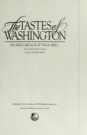 Front cover of The tastes of Washington by Fred Brack