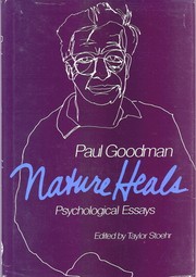 Cover of Nature heals = by Paul Goodman