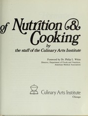 Cover of Encyclopedia of nutrition & cooking by Culinary Arts Institute.
