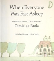 Front cover of When everyone was fast asleep by Tomie dePaola