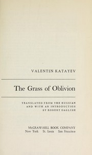 Cover of Trava zabvenʹi︠a︡ by Valentin Petrovich Kataev