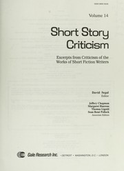Front cover of Short Story Criticism by David Segal