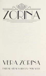 Front cover of Zorina by Vera Zorina