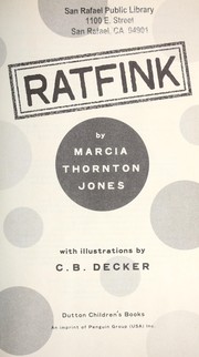 Cover of Ratfink by Marcia Thornton Jones