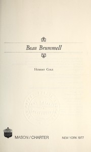 Cover of Beau Brummell by Hubert Cole