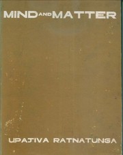 Cover of Mind and matter by Upajiva Ratnatunga