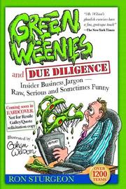 Front cover of Green Weenies and Due Diligence by Ron Sturgeon